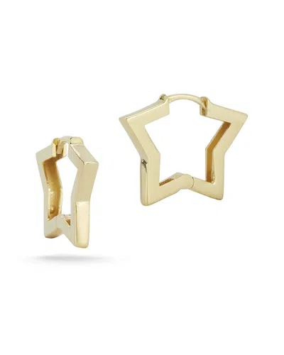 Ember Fine Jewelry 14k Gold Star Huggie Hoop Earrings