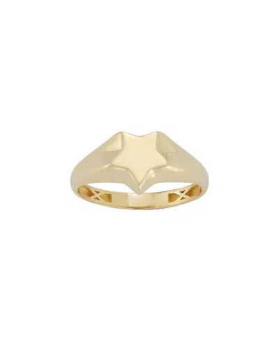 Ember Fine Jewelry 14k Star Signet Ring In Gold