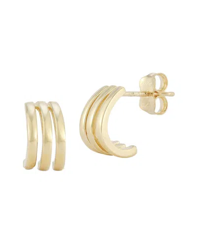 Ember Fine Jewelry 14k Yellow Gold Triple Huggie Hoop Earrings