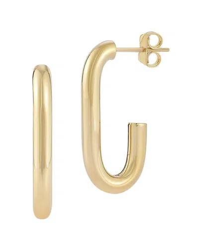 Ember Fine Jewelry 14k Tube Oval Hoops In Gold