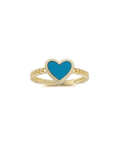 Ember Fine Jewelry 14k Turquoise Heart Ring In Gold