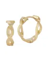 EMBER FINE JEWELRY EMBER FINE JEWELRY 14K TWIST HUGGIE EARRINGS