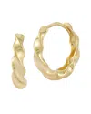 EMBER FINE JEWELRY EMBER FINE JEWELRY 14K TWIST HUGGIE EARRINGS