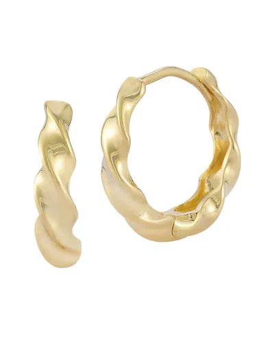 Ember Fine Jewelry 14k Twist Huggie Earrings In Gold