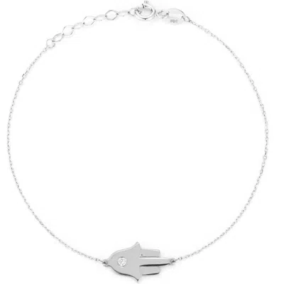 Ember Fine Jewelry 14k White Gold Hamsa Bracelet
