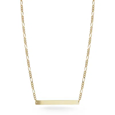 Ember Fine Jewelry 14k Yellow Gold Bar Pendant Necklace