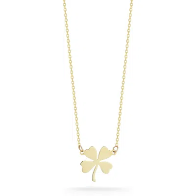 Ember Fine Jewelry 14k Yellow Gold Clover Pendant Necklace