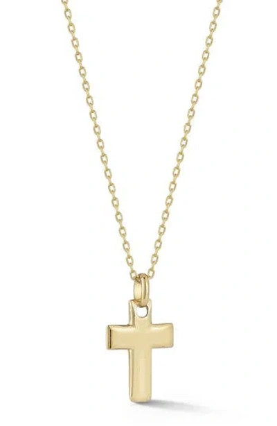 Ember Fine Jewelry 14k Yellow Gold Cross Pendant Necklace