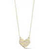 Ember Fine Jewelry 14k Yellow Gold Diamond Heart Pendant Necklace In Gold