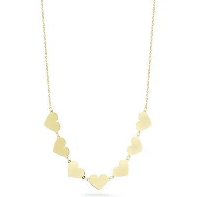Ember Fine Jewelry 14k Yellow Gold Heart Frontal Necklace