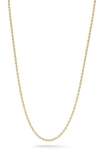 Ember Fine Jewelry 14k Yellow Gold Rope Chain Necklace In Gold