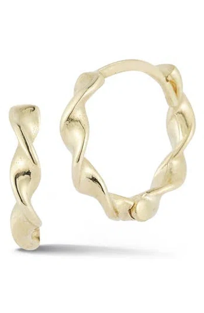 Ember Fine Jewelry 14k Yellow Gold Twisted Hoop Earrings In 14k Gold