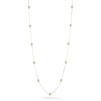 Ember Fine Jewelry Ball Station Chain Necklace In Gold