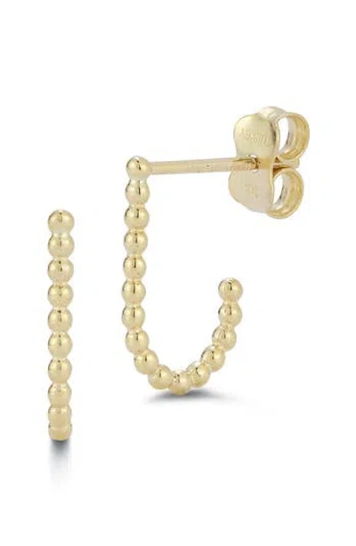 Ember Fine Jewelry Beaded 'j' Earrings In Gold
