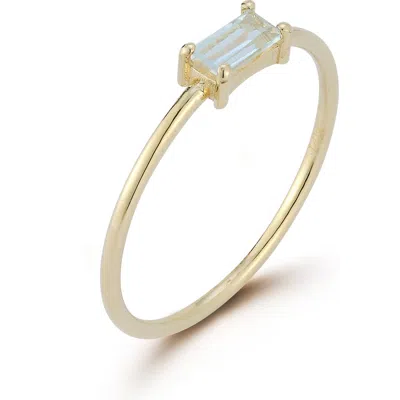 Ember Fine Jewelry Blue Topaz Ring In Gold