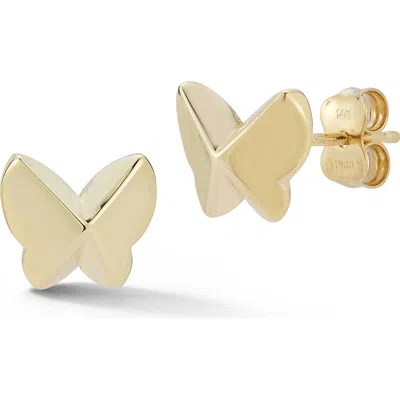 Ember Fine Jewelry Butterfly Stud Earrings In Gold
