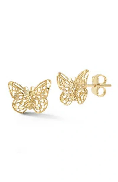 Ember Fine Jewelry Butterfly Stud Earrings In Gold