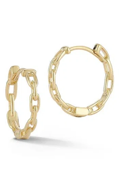 Ember Fine Jewelry Chain Huggie Hoop Earrings In Gold