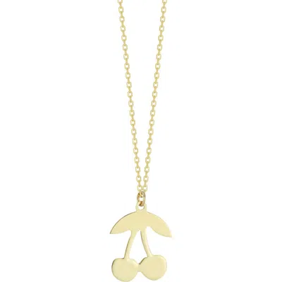 Ember Fine Jewelry Cherry Pendant Necklace In Gold