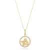 Ember Fine Jewelry Diamond Angel Pendant Necklace In Gold