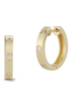Ember Fine Jewelry 14k 0.1 Ct. Tw. Diamond Huggie Earrings In Gold