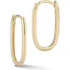 Ember Fine Jewelry Elongated Hoop Earrings In Gold