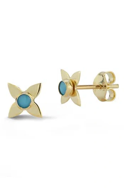 Ember Fine Jewelry Flower Stud Earrings In Gold
