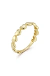Ember Fine Jewelry Heart Band Ring In Gold