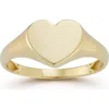 Ember Fine Jewelry Heart Signet Ring In Gold