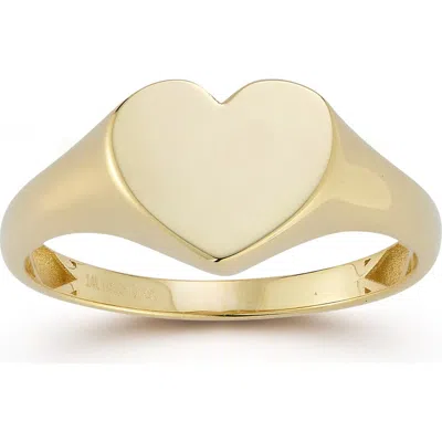 Ember Fine Jewelry Heart Signet Ring In Gold