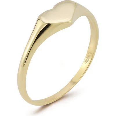 Ember Fine Jewelry Heart Signet Ring In Gold