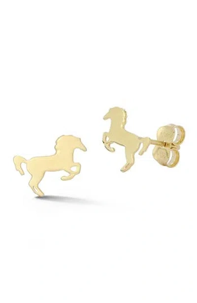 Ember Fine Jewelry Horse Stud Earrings In Gold