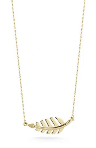 Ember Fine Jewelry Leaf Pendant Necklace In Gold