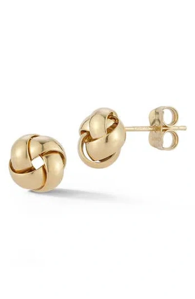 Ember Fine Jewelry Love Knot Stud Earrings In Gold