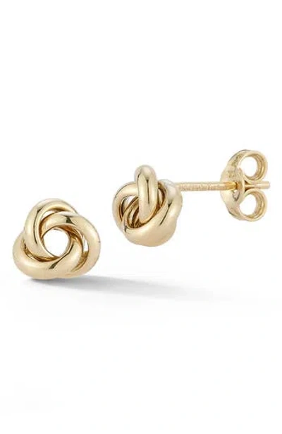 Ember Fine Jewelry Love Knot Stud Earrings In Gold