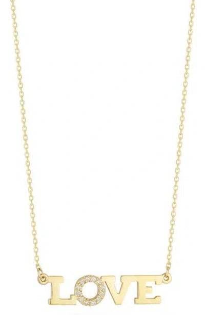 Ember Fine Jewelry Love Pendant Necklace In Gold