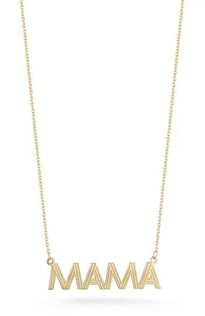 Ember Fine Jewelry 'mama' Pendant Necklace In Gold