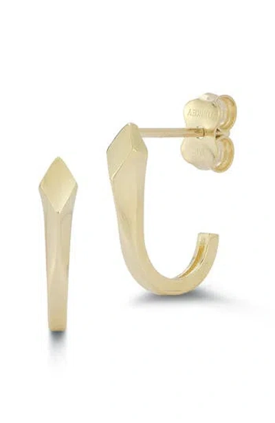 Ember Fine Jewelry Mini Half Hoop Earrings In Gold