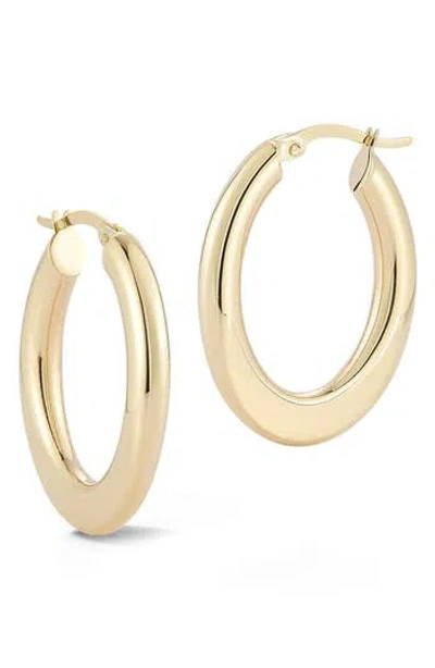 Ember Fine Jewelry Oval Hoop Earrings In Brown