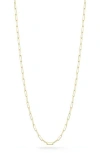 Ember Fine Jewelry Paper Clip Chain Necklace In Gold