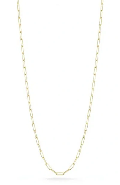 Ember Fine Jewelry Paper Clip Chain Necklace In Gold