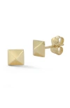 Ember Fine Jewelry Pyramid Stud Earrings In Gold