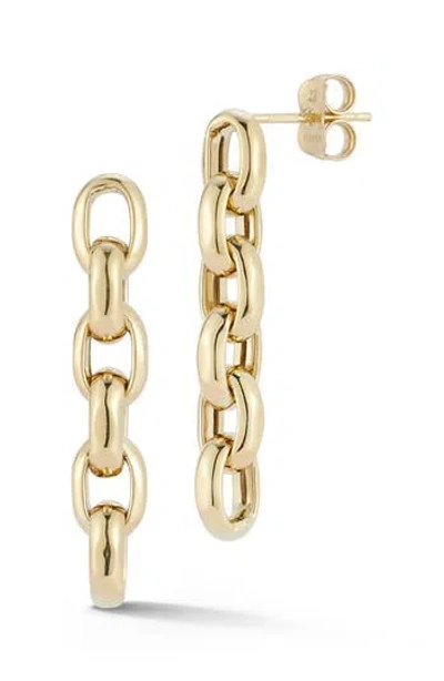 Ember Fine Jewelry Rolo Chain Drop Earrings In Gold