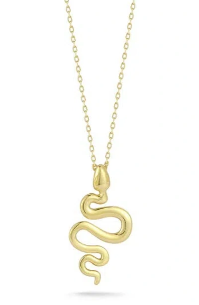 Ember Fine Jewelry Snake Pendant Necklace In Brown
