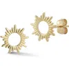 Ember Fine Jewelry Sun Stud Earrings In Gold