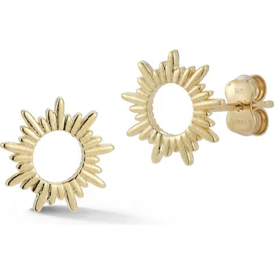Ember Fine Jewelry Sun Stud Earrings In Gold
