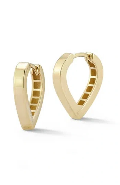 Ember Fine Jewelry Teardrop Hoop Earrings In Gold