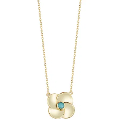 Ember Fine Jewelry 14k Turquoise Necklace In Gold