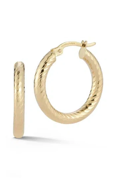 Ember Fine Jewelry Twist Hoop Earrings In Gold