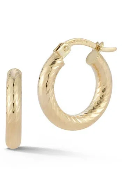Ember Fine Jewelry Twist Hoop Earrings In Gold